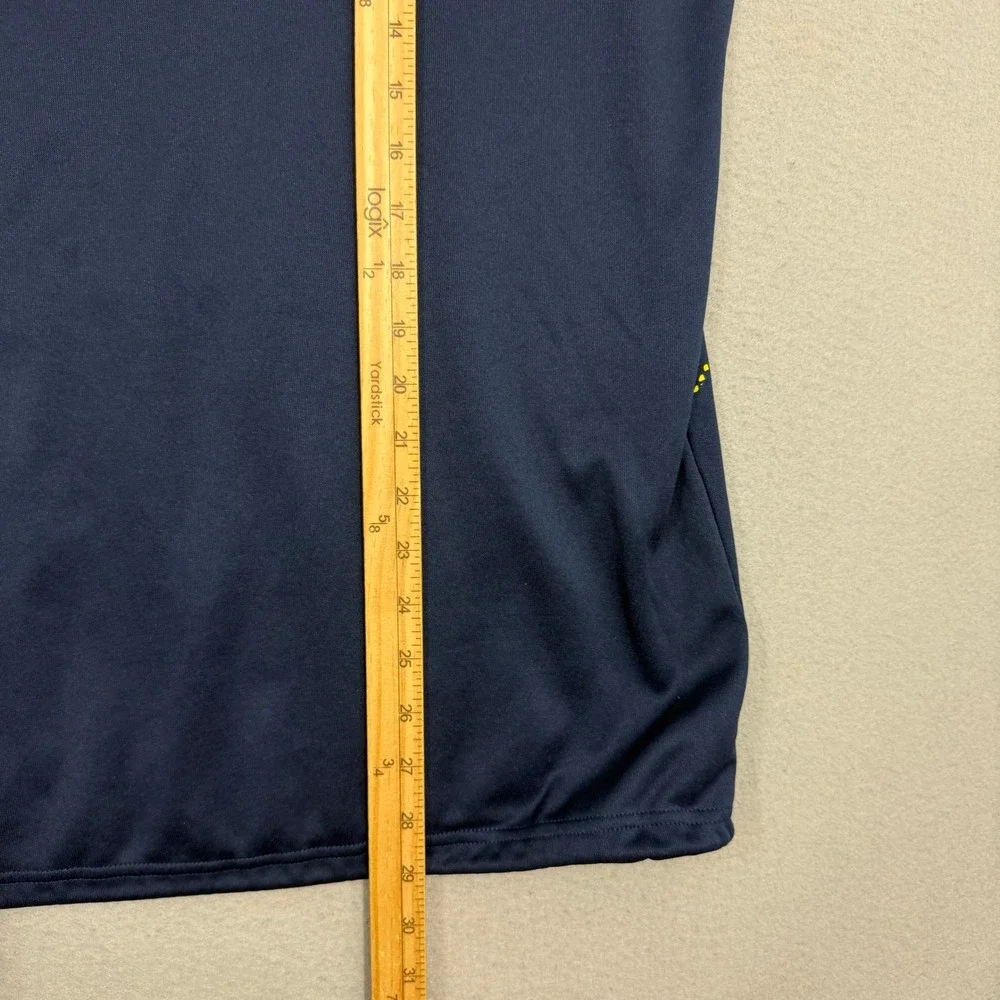 Adidas Hoodie Mens Large Blue Michigan Wolverines NCAA Fleece Pullover UofM